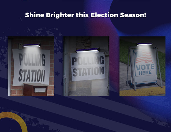 Solar Sign Lights for Political Campaign and Election Signs - Brighticonic