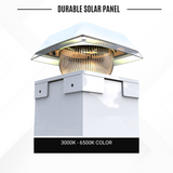 Dome Style Solar Post Cap Lights ‎BICSGL-14-W (2Pack)