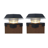 Dome Style Solar Post Cap Lights ‎BICSGL-14-W (2Pack)