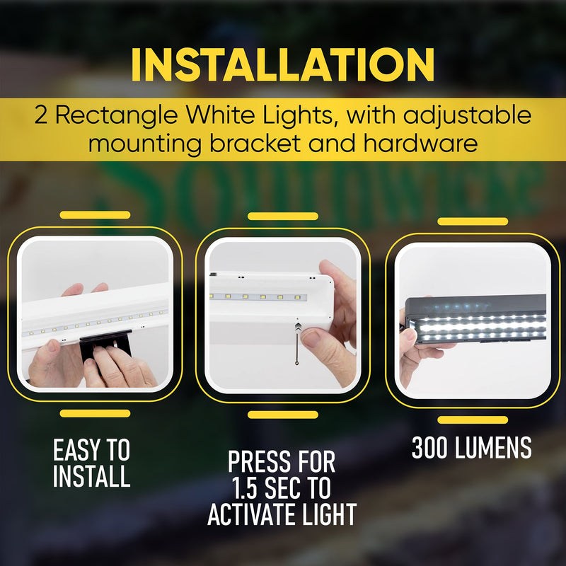 Brighticonic Solar Sign Lights: Illuminate Advertising and Real Estate, BICSSL-01 Brighticonic