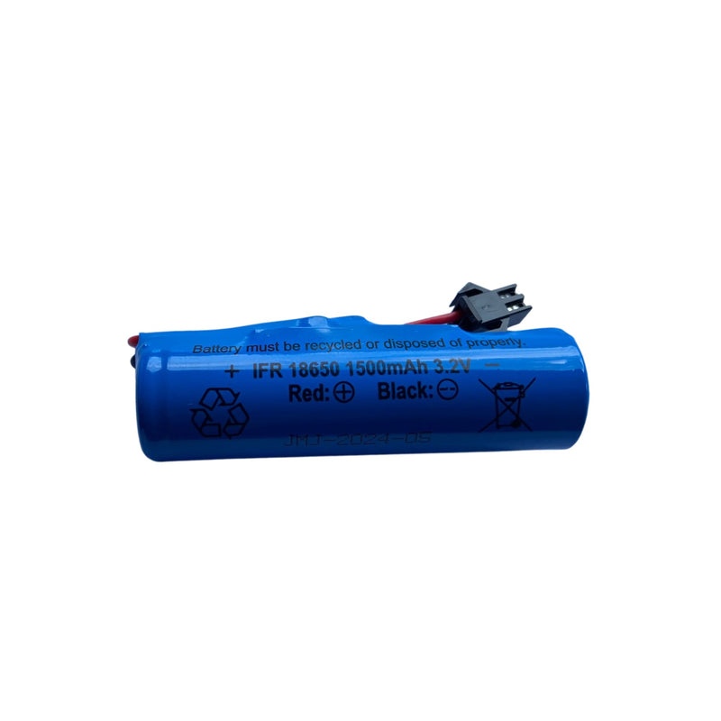 Replacement Rechargeable Battery 3.2V, 1500mAh IFR 18650 Brighticonic