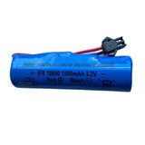 Replacement Rechargeable Battery 3.2V, 1500mAh IFR 18650 Brighticonic