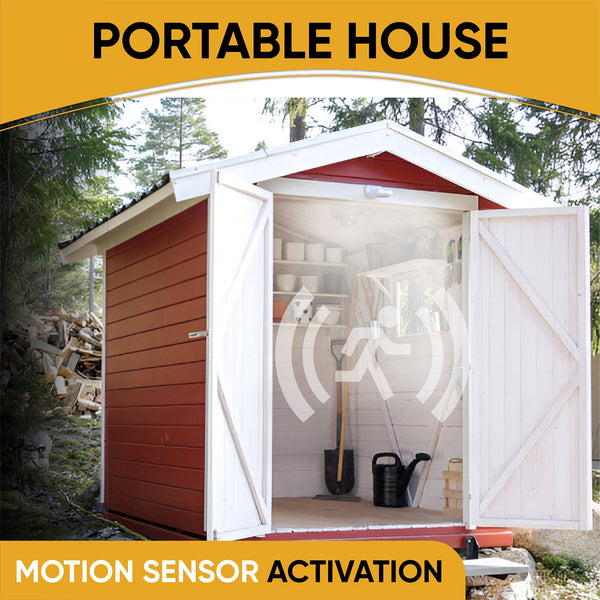 Roof Mounted Motion Sensor Solar Light for Porta Potties, Dog House, Sheds ‎BICSHL-06 Brighticonic