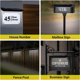 Solar Address Sign Number LED Light ‎BICSSL-01H Brighticonic