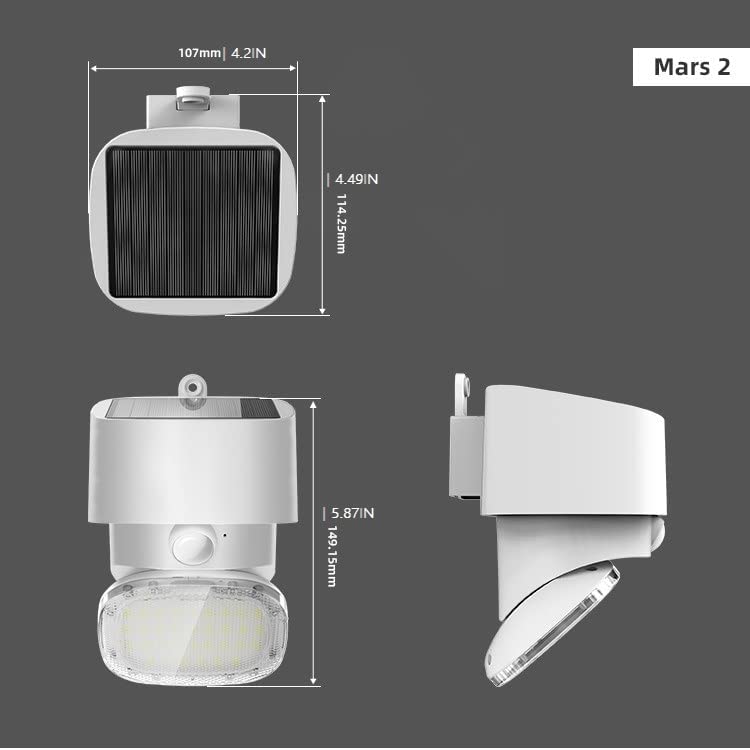 Solar Flood Lights Outdoor Motion Sensor - BICSWL-12 Brighticonic