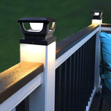 Solar Post Cap Lights for 3x3, 4X4 Posts - BLACK (2 PACK) BICSGL-12BLK Brighticonic