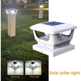 Solar Post Cap Lights for 3x3, 4X4 Posts - WHITE (2 PACK) BICSGL-12WHT Brighticonic