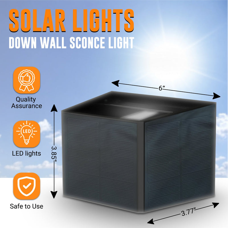 Up and Down Solar 3 Side Armored Style Light BICTB-257 Brighticonic